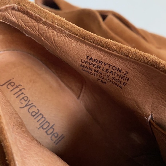 Anthropologie Jeffrey Campbell Tarryton-2 slip on Oxford brown shoes, Size 7M - Picture 2 of 9